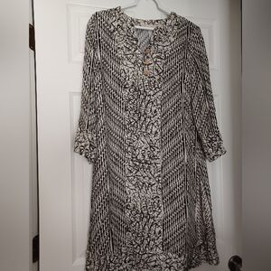 Soft Surrounding Womens Size M Raven Shift Knee Length Dress